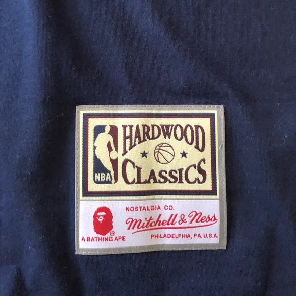 Bape x Mitchell and Ness Warriors Tee - Picture 4 of 7